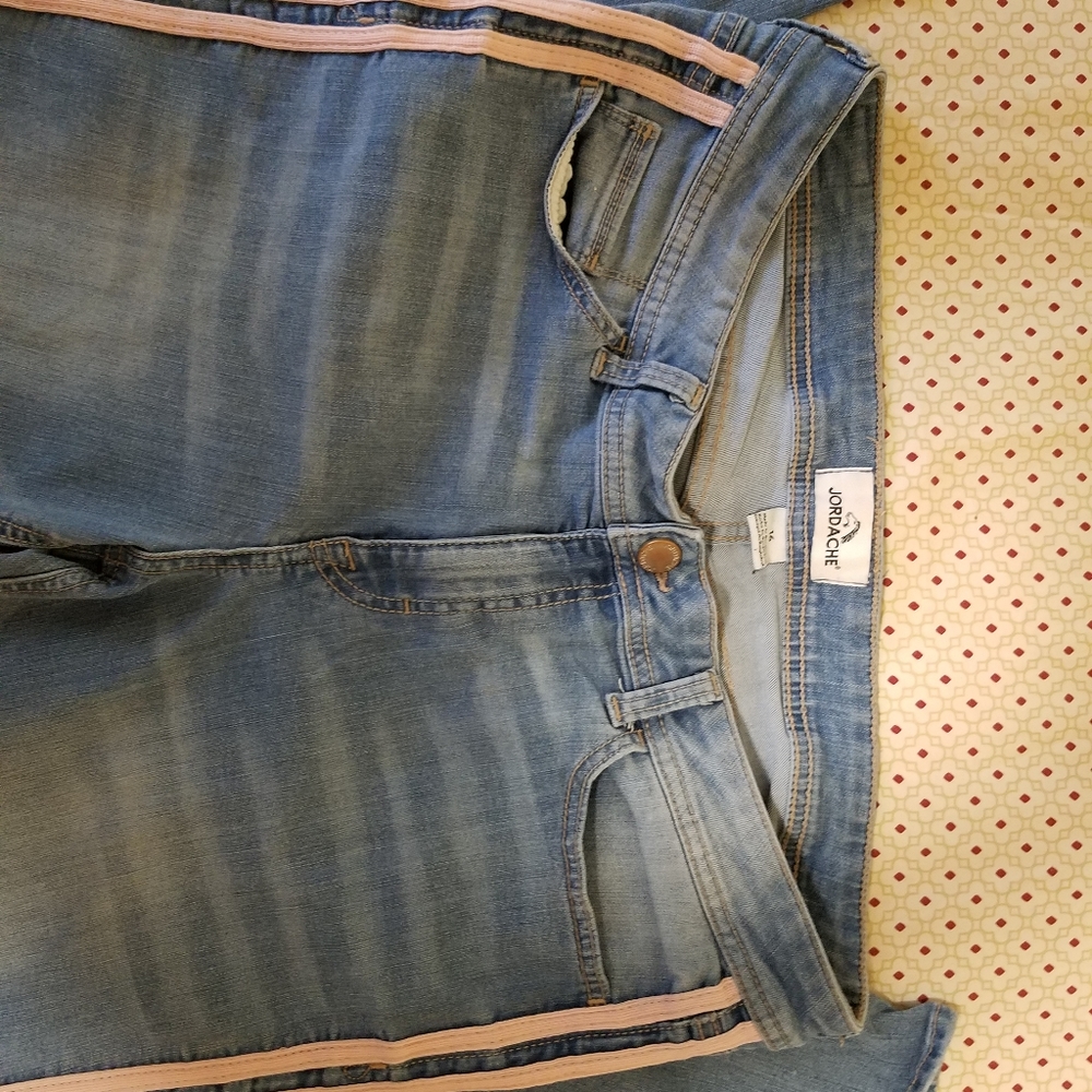 Woman size 16 Jordache stripe Jeans!